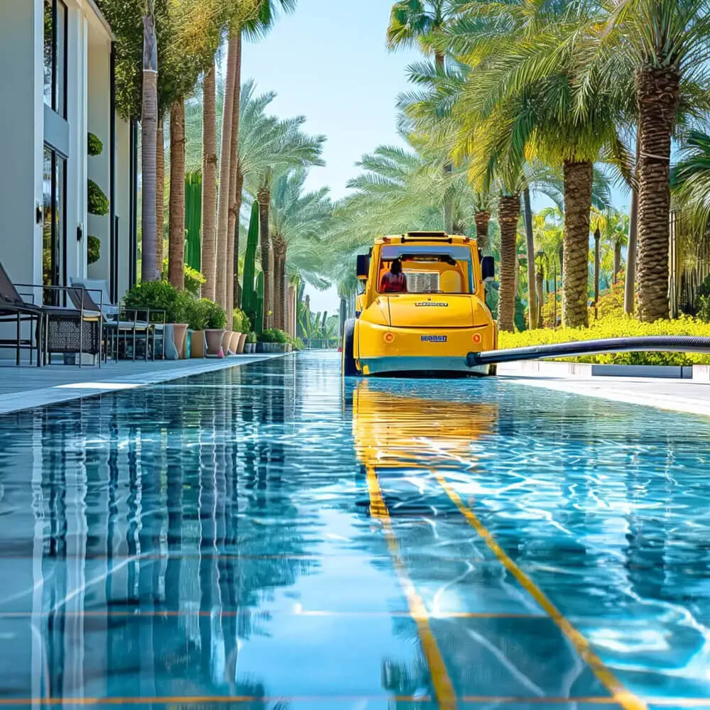 Litra PoolCare servicing a residential swimming pool near Carrum Downs