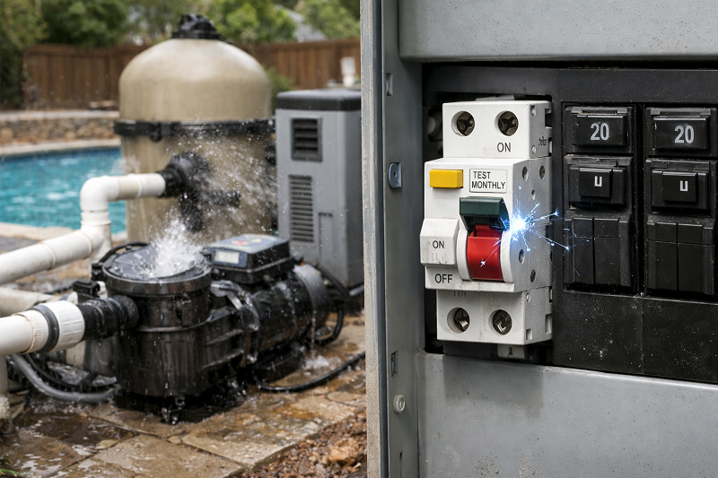 Breaker or RCD Trips When Pool Equipment Starts: Safe First Checks