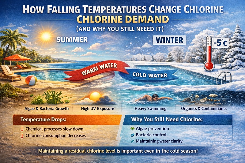 How Falling Temperatures Change Chlorine Demand (And Why You Still Need It)