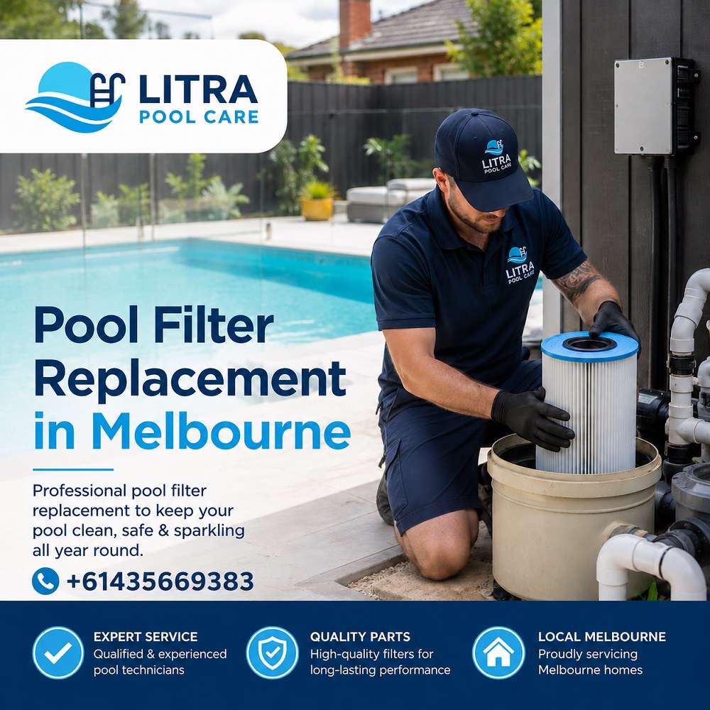 Pool filter equipment inspection before filter replacement in Melbourne