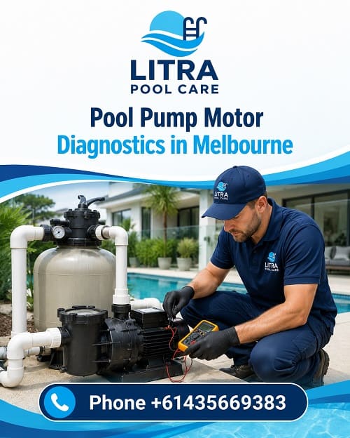 Pool pump motor diagnostic inspection in Melbourne