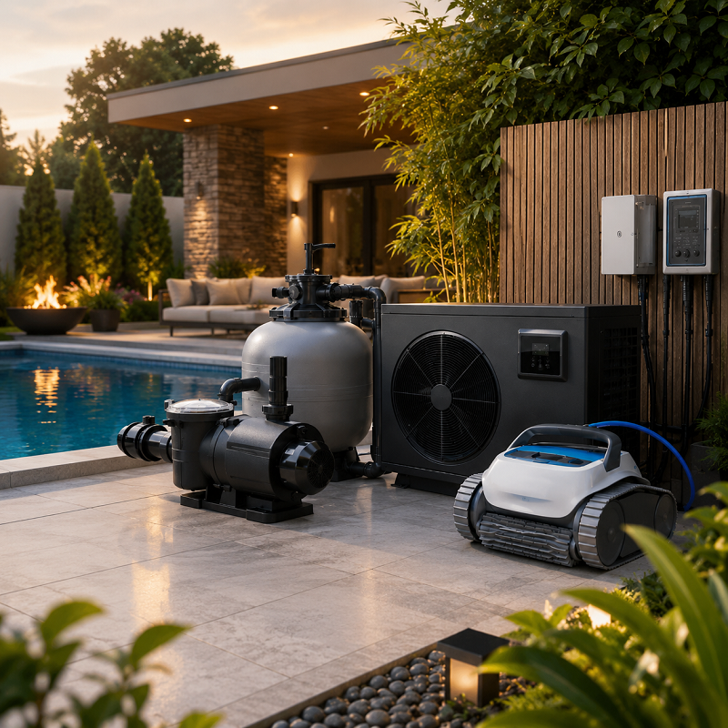Pool equipment upgrade assessment for pump, filter, chlorinator, heating and visible plumbing in Melbourne