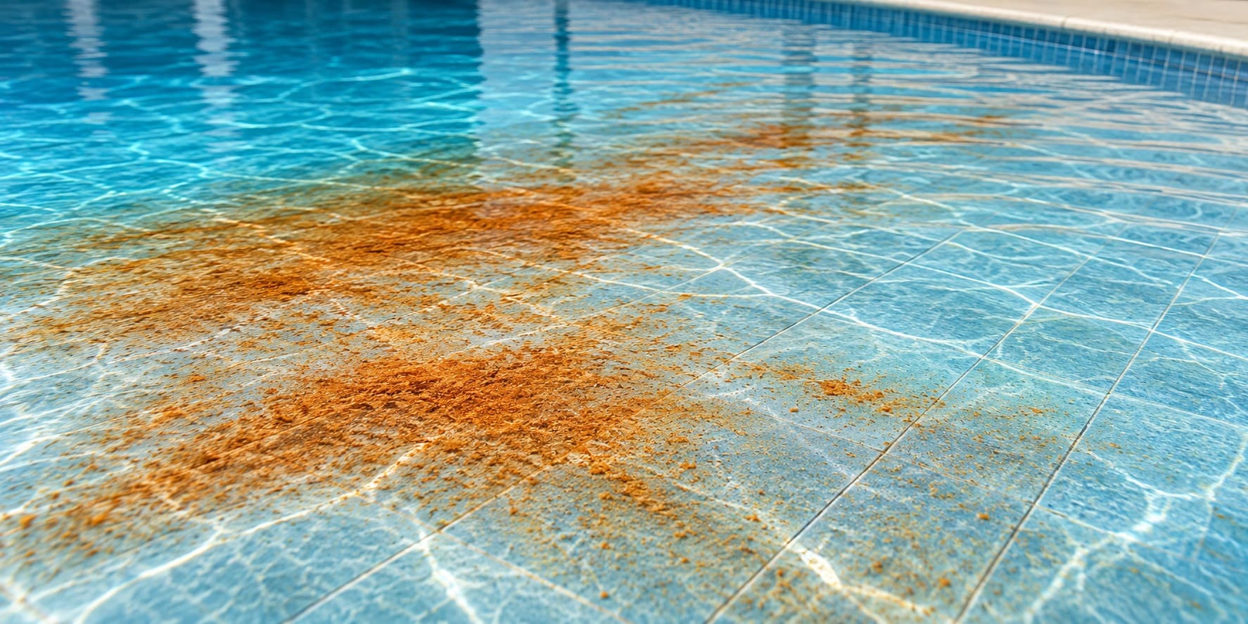 Red or Orange Dust on the Pool Floor After Wind: Dust, Iron or Algae?