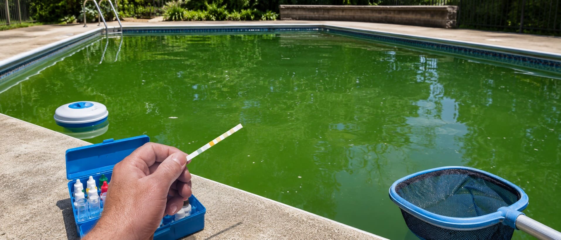 Pool Is Green but Chlorine Is High: What to Check Before Adding More Chlorine