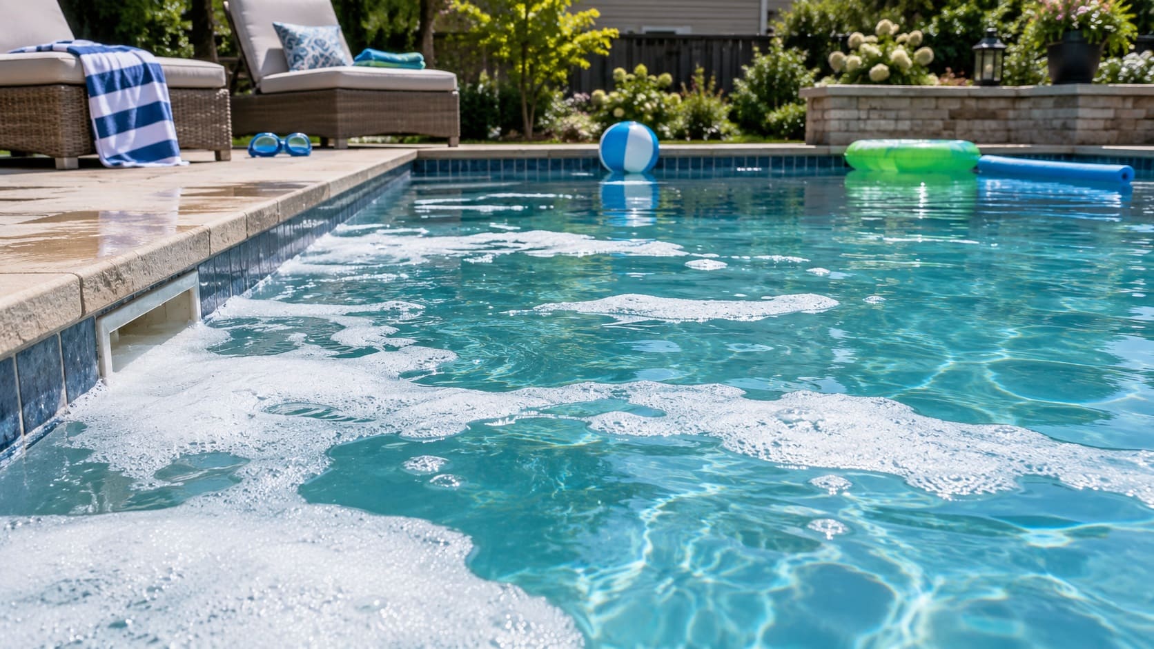 Why Is My Pool Water Foaming? Algaecide, Oils, Organics or Water Balance